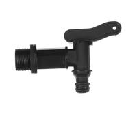 TOPPERFUN Water Butt Tap Replacement Rain Barrel Spigot Plastic Durability Hose Quick Connect Garden Hose Fitting Rainwater Collection System
