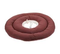 TOPPERFUN Waterproof Pet Collar for Cats and Dogs, Anti-Licking and Anti-Bite Protective Elizabethan Collar, Burgundy Fabric, Medium Size for Post-Surgery Healing