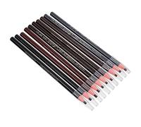 TOPPERFUN Waterproof Pull Line Eyebrow Pencils 10pcs Set with Soft Tearable Paper, Multi-color Shades for Precise Eyebrow Drawing and Makeup Application in Daily Use
