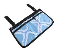 TOPPERFUN Wheelchair Storage Bag Strap Water-Resistant Material for Walker Rollator Electric Scooter Use as Side Organizer for Phone Book Bottle Sunglasses Wallet During Travel