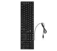 TOPPERFUN Wired USB Keyboard Full for Office Work Numeric Keypad Compatible for Laptop Desktop English Layout