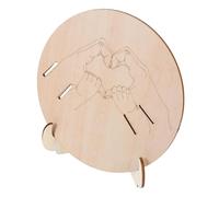 TOPPERFUN Wooden Announcement Sign with Stand Hospital Wristband Holder for Newborn Identification Engraved Birth Announcement Board for Nursery Maternity Ward Essential Easy to Clean and