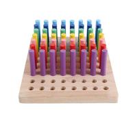 TOPPERFUN Wooden Finger Rehabilitation Pegboard Skill Development Therapy Tool for Fine Motor Skills and Hand Eye Coordination Training for Stroke Patients, Suitable for Regular Daily
