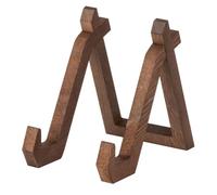 TOPPERFUN Wooden Recipe Stand Book Holder with Tilt Angle and Wear Resistance, Modern Decorative Coffee Colour Kitchen Reading Stand for Pictures and Cookbooks