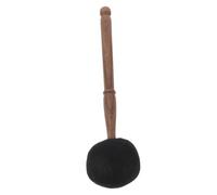 TOPPERFUN Wooden Singing Bowl Felt Stick Lightweight Easy to Hold Black Mallet for Buddha Musical Instruments Meditation Nepal Singing Bowl Striker