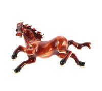 TOPPERFUN Zodiac Horse Year Brooch Pin Alloy Lightweight Enamel Decorative Lapel Pin for Women Comfortable Everyday Wear Accessory for Work and Social Events