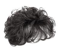 Toppers Hair Pieces for Women Hair Toppers for Women Curly Synthetic Hair Topper with Bangs 5.1'' Breathable Toppers Hair Pieces Fluffy Clip in Natural Wig Toppers
