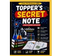 Topper's Secret Note: Class 10 (CBSE) SCIENCE 2026-27| Handwritten Colorful Study Book