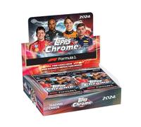 Topps 2024 Formula 1 Chrome Qualify Wrap Box, 16 Packs, 4 Cards Per Pack, Adults, Unisex, Black, Paper, Manual Operation, English
