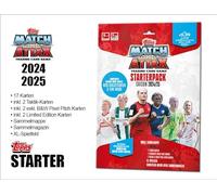 Topps Bundesliga Match Attax 24/25 Starter Pack 17 Match Attax Cards, Including 2 Tactical Cards, 2 Black & White Pixel Pitch Cards and Two Limited Edition Cards