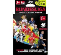 Topps Bundesliga Stickers 2025/26 Eco Pack - 45 Stickers in 6 Bags + 3 Exclusive "Monster Mentality" Glitter Stickers - Official Football Sticker Collection 2025/2026
