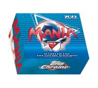 Topps Chrome MLS Mania 2025 Trading Cards Box, 12 Cards per Pack, 4 Encased Autographs