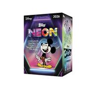 2026 Topps Disney Neon - Value Box contains 35 cards with two Base Card Diamante Parallel cards per box.