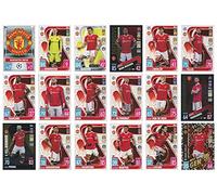 TOPPS MATCH ATTAX 2021/22 Full 18 Card Team Set Manchester United