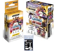 Topps Match Attax 25/26 Soccer Cards Eco Pack + Random Booster Tin + 100 Card Protectors, 64 Cards - 1 Graduate Exclusive Limited Edition Card + 7 Starboy/Worldie LE Cards