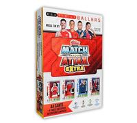 Topps Match Attax Extra 2025 - Mega Tin #1 - Box Office Ballers. 48 cards including 4 exclusive Box Office Baller LE cards. Look out for relics inside lucky tins!