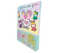 Topps New! I Love Bunnies (Bow Edition) - Collector's Pack - contains 2 Bunny Figures (including the exclusive Shimmer Bunny) a carry pouch, door hanger, cool poster plus 8 trading cards!