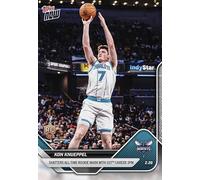 Topps Now Kon Knueppel RC Trading Card, Charlotte Hornets, Shatters All-Time Rookie Mark with 207th Career 3PM