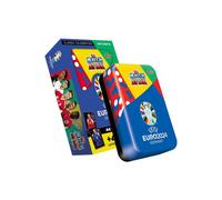 Topps Official Euro 2024 Match Attax Mega Tin 1 Hot Shots contains 44 EURO 2024 Match Attax cards plus 4 exclusive Hot Shots Limited Edition cards