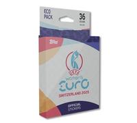Topps Official Women's Euros 2025 Sticker Collection - Eco Pack of 6 Sticker Bags (36 Stickers) - Euro 2025 Collectable Fun for Fans + Heartforcards® Shipping Protection