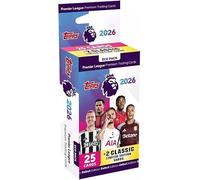 Topps Premier League 2025/26 Eco Pack - 25 Cards (2 Retail Packs + 5 Card Bonus + 2 Classic LE Cards) + HeartGlobal Shipping Protection