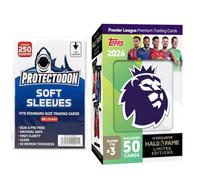 Topps Premier League 2025/26 Super Tin #3 (Hall of Fame Series) | Includes 50 cards plus 3 Hall of Fame Icons LE cards | Trading Cards + 250 Protectodon Card Sleeves