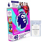 Topps Premier League 2026/27 one Random mega tin with 100 Protective Card Sleeves Soccer Cards