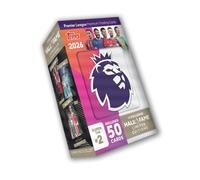 Topps Premier League 2026 - Debut Edition - Hall of Fame Super Tin #2. Contains 50 cards plus 3 Hall of Fame LE cards.