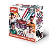 Topps Turbo Attax Formula 1 2024 - Jumbo Box With 16 Packets (160 Cards) - Guaranteed LE and Black Edge Card - Online Exclusive Product