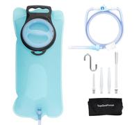 TopQuaFocus Travel Portable Enema Bag kit Anel Douche Enemas for Men Women Colon Cleansing 2L Home Coffee Douche Bags with 6.5FT Silicone Tube
