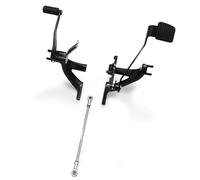 TOPRAMETAL Black Forward Control Foot pegs For Harley Softail Street Bob FXBB 114 FXBBS Low Rider FXLR 107 FXLRS 117 2018-2024