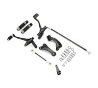 TOPRAMETAL Black Forward Controls Pegs for Harley Sportster XL 883 1200 Roadster 2004-2013 Iron 883 48 72 Shift Lever Sportster 1200 Nightster XL1200N