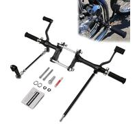 TOPRAMETAL Sportster Forward Controls Kits For Harley Sportster Foot Pegs shift Linkages rod XL 883 1200 Foot controls pegs 1991-2003 Black