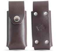 Toprank Leather Full Grain Multitool Sheath - Seamless Riveted Design - Compatible with Leatherman Surge, Super Tool 300, CORE - Heavy Duty Belt Holster (Dark Brown, Tool Fit (Closed Length): 4.5”)
