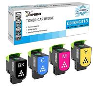 TOPRINT C310 C315 4 Colors Compatible Toner Cartridges Black 3000 Pages, C M Y 2000 Pages for Xerox Laser Printer C310 C310dni C310dnim C315 C315dni C315dnim 006R04356 006R04357 006R04358 006R04359