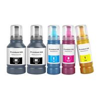 TOPRINT Ink Bottles 5 Color Multipack Compatible for ET-2700 ET-2750 ET-2751 ET-2756 ET-2850 ET-2851 ET-2856 ET-3700 ET-3750 ET-3850 ET-4750 ET-4850 ET-4856 ET-15000 Printers