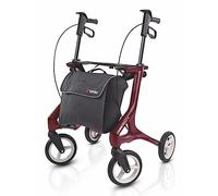 Topro Pegasus Ultra lightweight Carbon Fibre Folding Rollator Walker Walking frame (Red)