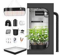 TOPRON Grow Tent Complete Set with 200W LED Full Spectrum Grow Lamp Dimmable, 120x120x200cm(47x47x78in) Grow Tent Kit Complete Hydroponics