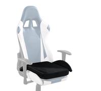 TOPROUD Gaming Chair Seat Cushion, Ergonomic Tailbone Support Pad for Long Sitting, Foam Office Chair Cushion with Washable Velvet Cover, Non-Slip Bottom, 23"x19"x2.7" (Black)