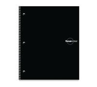 Tops FocusNotes Note Taking System 1-Subject Notebook, 11 x 9 Inches, White, 100 Sheets (90223) - Black