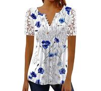Tops for Women UK Plus Size UK Women's Basic Ladies Short Sleeve Stretchy Slim Fit Crew Neck Crop Tops for Women Cropped T Shirt Womens Summer Tops Fitted Tops for Women UK T-Shirts
