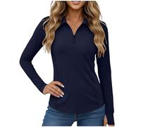 Tops for Women UK Summer UV Protection Jacket UPF50+ Sun Protection Coat Lightweight Breathable Slim Casual Anti-Radiation Skin Clothes for Women Outdoor Beach Travel Daily Wear Navy