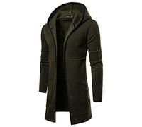 Tops Men's Gentlemen Cotton Tops Jumpers Graduation Gifts Expedition Hooded Trench Fashion Blouse Long Cardigan Solid Jacket Outwear Coat's Promotion Sale Clearance