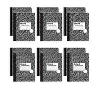 Tops Oxford Composition Notebooks, Graph Ruled Paper, 9-3/4" x 7-1/2", Black Marble Covers, 80 Sheets, 12 per Pack (63786)