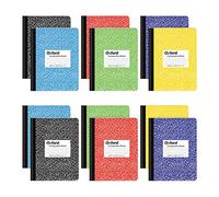 Tops Oxford Composition Notebooks, Wide Ruled Paper, 9-3/4" x 7-1/2", Assorted Marble Covers, 100 Sheets, 12 per Pack, Colors May Vary (63794)