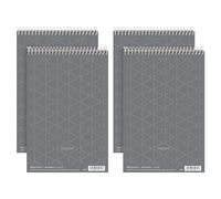 Tops Prism Steno Books, 6" x 9", Gregg Rule, Gray Paper, 80 Sheets, Perforated, 4 Pack (80274)