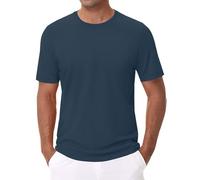 Tops Sale of Clearance Men's T Shirts Short Sleeve Mens Short Sleeve T Shirts Classic Crew Neck Casual Shirt Summer Basic Lightweight Fashion Prime Deals of The Day Big and Tall Mens Tops Navy