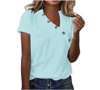 Tops Size 22, Tops Size 22, Quiz Tops for Women UK, Shirt Linen, Light Blue