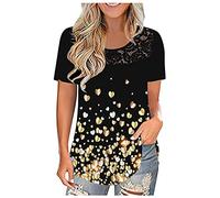 Tops T-Shirt for Women Printed Daily Loose Daily Top Skull Pullover Women, orange, XXL