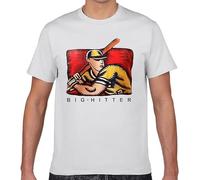 Tops T Shirt Men Friends Ross Big Hitter S1E3 Kawaii Inscriptions Print Male Tshirt (Large)
